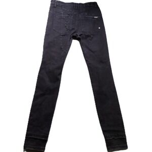 Kollar 203 Rockstars Double Stack Distressed Skinny Stretch Jeans Men W32 Black